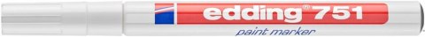 Marker lakierowy 1-2mm 751 biały EDDING końcowka okrągła Marker lakierowy 1-2mm 751 biały EDDING końcowka okrągła