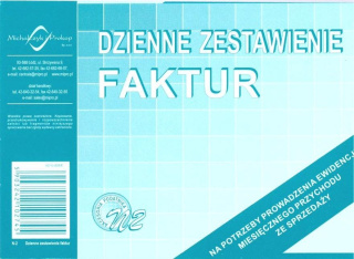 N-2 Dzienne zestawienie faktur MICHALCZYK I PROKOP