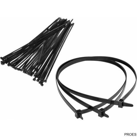 Opaski zaciskowe 300*3.6mm czarne (100) tretytki trytytki Opaski zaciskowe 300*3.6mm czarne (100) tretytki trytytki