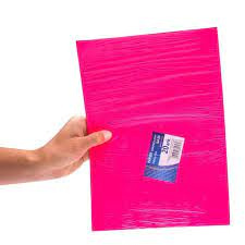 Papier samoprzylepny A4 (20 arkuszy) różowy fluorescencyjny KRESKA (X)