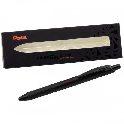 Pióro kulkowe Energel czarne + wkład oliwkowa czerń w etui BL77A+LR7-WA2KAPL PENTEL Pióro kulkowe Energel czarne + wkład oliwkowa czerń w etui BL77A+LR7-WA2KAPL PENTEL
