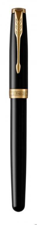 Pióro wieczne (M, stalówka ze stali) SONNET BLACK LACQUER GT PARKER 1931495, giftbox