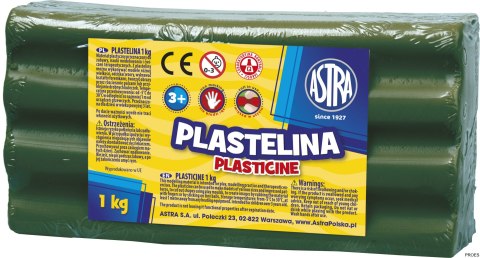 Plastelina Astra 1 kg zielona ciemna, 303111019 (X)