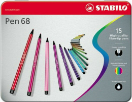 STABILO PEN68 etui metalowe 15 szt 6815-6 (X)