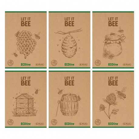 Zeszyt A5, 60 kartek w kratkę, ECO Line 9577289 Herlitz Zeszyt A5, 60 kartek w kratkę, ECO Line 9577289 Herlitz