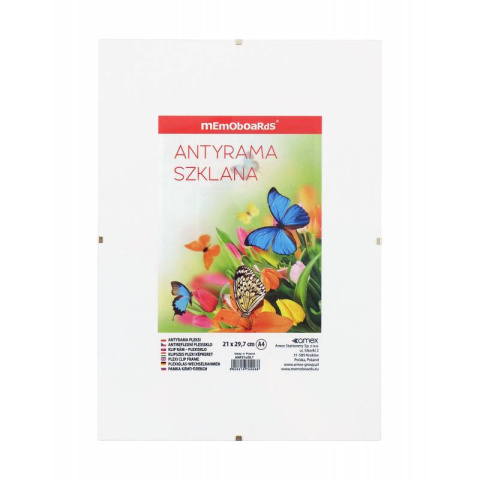 Antyrama szkło 210x297mm ANS21x29,7 MEMOBOARDS