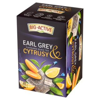 Herbata BIG-ACTIVE EARL GREY CYTRUSY 20 kopert/40g czarna