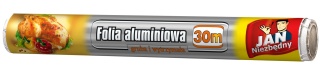 JAN NIEZBĘDNY Folia aluminiowa gruba i wytrzymała 30m, tłoczone wzory