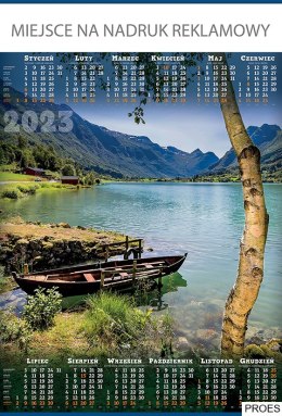 Kalendarz Plakatowy B-1, P04 -STRUMIEŃ 2024 TELEGRAPH