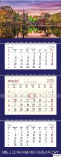 Kalendarz Trójdzielny z główką (T06) TATRY - granat 2024 TELEGRAPH