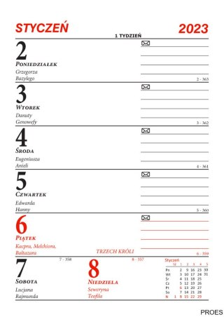 Kalendarz biurowy B1-MERKURIER-2025, BESKIDY