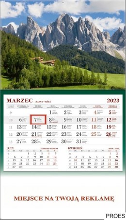 Kalendarz jednodzielny 2024 Nr kat. KS056B -GÓRY WOKÓŁ NAS
