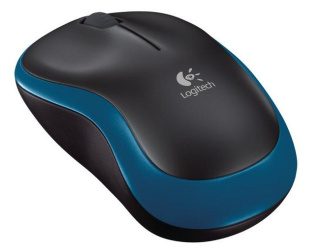 Mysz bezprzewodowa LOGITECH optyczna M185 czarno-niebieska 910-002239