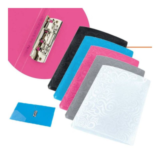 Teczka A4 z dociskiem TAI CHI srebrna 0410-0076-12 PANTA PLAST (X)