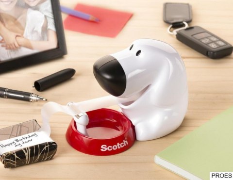 Dyspenser do taśm Scotch w kształcie pieska (C31-Dog), taśma GRATIS 3M-HK100010295 3M-HK100010295 Dyspenser do taśm Scotch w kształcie pieska (C31-Dog), taśma GRATIS 3M-HK100010295 3M-HK100010295