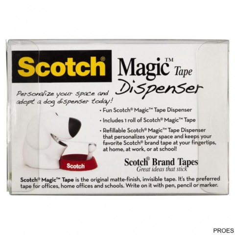 Dyspenser do taśm Scotch w kształcie pieska (C31-Dog), taśma GRATIS 3M-HK100010295 3M-HK100010295 Dyspenser do taśm Scotch w kształcie pieska (C31-Dog), taśma GRATIS 3M-HK100010295 3M-HK100010295