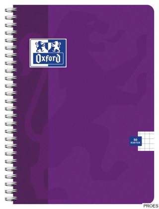 Kołonotatnik A4 100 kartek, kratka / tagi, STANDARD, OXFORD, 400107151