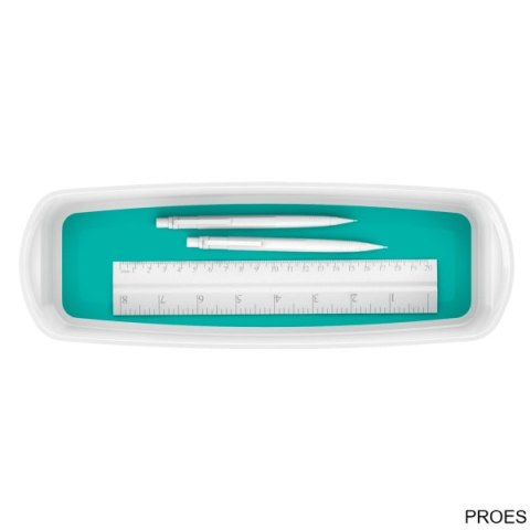 MyBox Organizer podłużny, biało-turkusowy 52581051