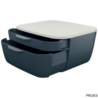 Pojemnik z szufladami Leitz Cosy, szary 53570089