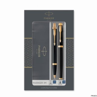 Zestaw IM BLACK GT (Długopis + Pióro wieczne) PARKER 2093216