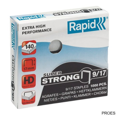 Zszywki Rapid Super Strong 9/17 1M 1000 szt. 24871600 Zszywki Rapid Super Strong 9/17 1M 1000 szt. 24871600