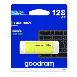 Pamięć USB GOODRAM 128GB UME2 żółty USB 2.0 UME2-1280Y0R11