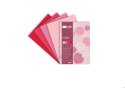 Blok Deco Rose A4, 170g, 20 ark, 4 kol. tonacja różowo-czerwona, Happy Color HA 3717 2030-062