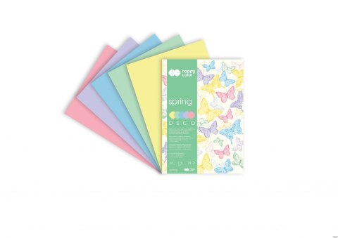 Blok Deco Spring A4, 170g, 20 ark, 5 kol., Happy Color HA 3817 2030-110 Blok Deco Spring A4, 170g, 20 ark, 5 kol., Happy Color HA 3817 2030-110