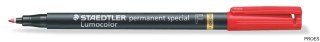 Foliopis Lumocolor special, F, wodoodporny, czerwony, Staedtler S 319 F-2