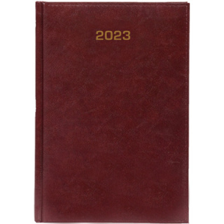 Kalendarz A5 tygodniowy 2023 Baladek bordowy