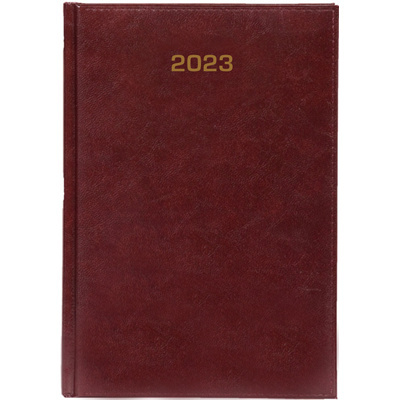 Kalendarz A5 tygodniowy 2023 Baladek bordowy