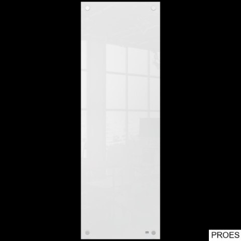 Mała podłużna szklana tablica suchościeralna Nobo Home 300x900mm, biała 1915604 Mała podłużna szklana tablica suchościeralna Nobo Home 300x900mm, biała 1915604