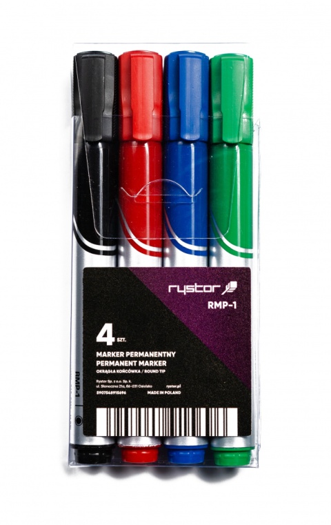 Marker permanentny RMP-1 4 szt 458-204 EKO
