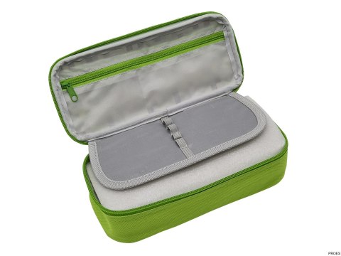 Piórnik saszetka z 1 zamkiem i klapką wewnętrzną, prostokątny, PIXI green, Happy Color HA 2213 4610-PI3 Piórnik saszetka z 1 zamkiem i klapką wewnętrzną, prostokątny, PIXI green, Happy Color HA 2213 4610-PI3