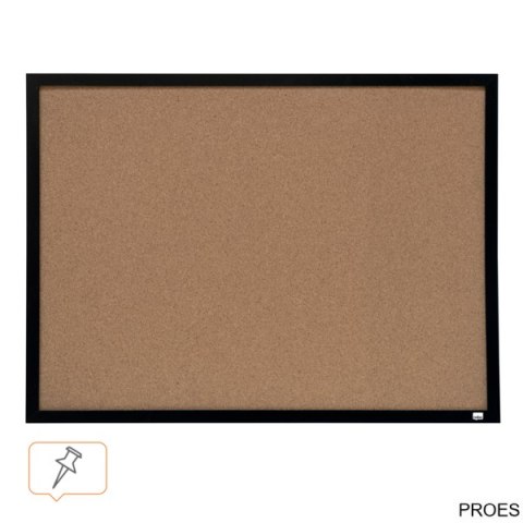 Tablica korkowa Nobo z czarną ramą, 585x430mm 1903776 Tablica korkowa Nobo z czarną ramą, 585x430mm 1903776