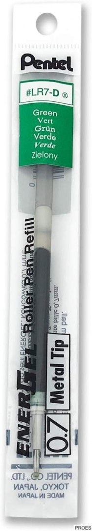 Wkład EnerGel 0,7mm zielony LR7-D PENTEL Wkład EnerGel 0,7mm zielony LR7-D PENTEL