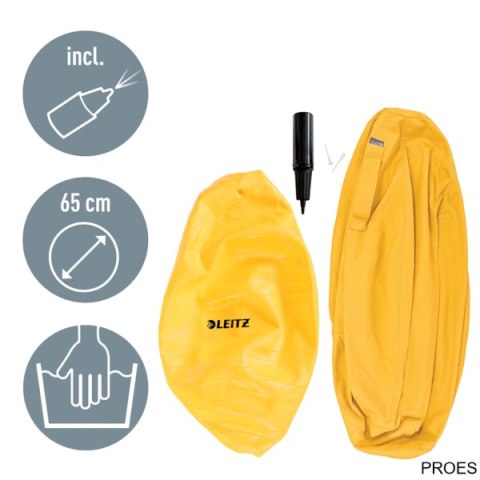 Piłka do siedzenia Leitz Ergo Cosy, żółta 52790019 Piłka do siedzenia Leitz Ergo Cosy, żółta 52790019