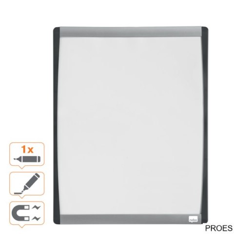 Tablica suchościeralna Nobo z zaokrągloną ramą 355x280mm, biała 1903779