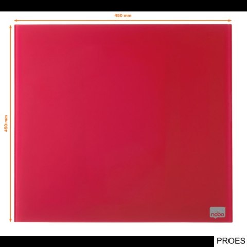 Tablica szklana NOBO Diamond Glass czerwona 450x450 1903955