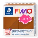 Kostka FIMO soft 57g, brązowy, masa termoutwardzalna, Staedtler S 8020-7