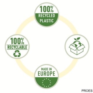 Folder groszkowy Recycled Premium PP 100 mic. A4 627496 op.100 szt.