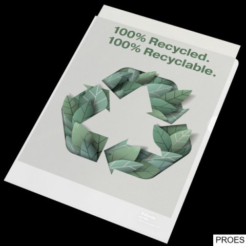 Folder groszkowy Recycled Premium PP 100 mic. A4 627496 op.100 szt.
