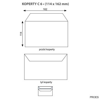 Koperta C6 SK biała (100) NC 11021000/100