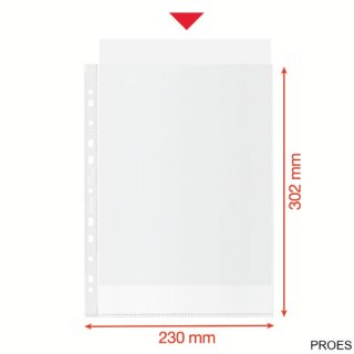 Koszulka groszkowa Recycled Premium PP 100 mic. A4 627501 op.50 szt. Esselte