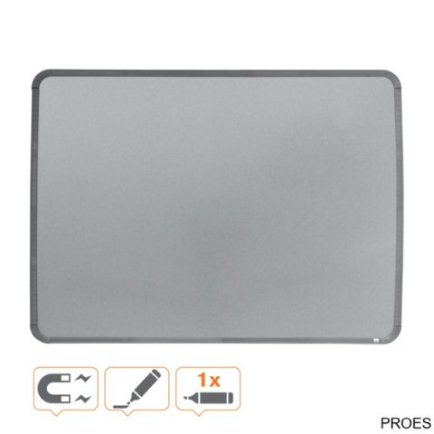Magnetyczna tabliczka suchościeralna Nobo 580x430mm, srebrna QB05742C Magnetyczna tabliczka suchościeralna Nobo 580x430mm, srebrna QB05742C