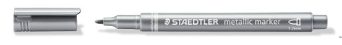 Marker metaliczny Metallic marker, okrągła końcówka, srebrny, Staedtler S 8323-81 Marker metaliczny Metallic marker, okrągła końcówka, srebrny, Staedtler S 8323-81