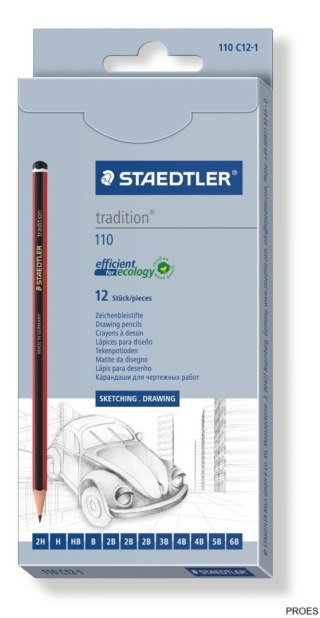 Ołówek tradition, sześciokątny, zestaw 12 szt. Staedtler S 110 C12-1