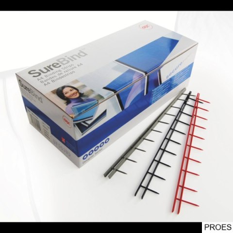 Paski do bindowania GBC do bindownic SureBind, A4 50mm, czarne , 100 szt. 1132886