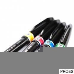 Precyzyjny pędzelek do kaligrafii i liternictwa Brush SignPen Artist żółty SESF30-G PENTEL Precyzyjny pędzelek do kaligrafii i liternictwa Brush SignPen Artist żółty SESF30-G PENTEL