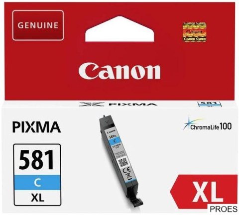 Tusz CANON (CLI-581C XL/2049C001) niebieski 8,3ml Tusz CANON (CLI-581C XL/2049C001) niebieski 8,3ml